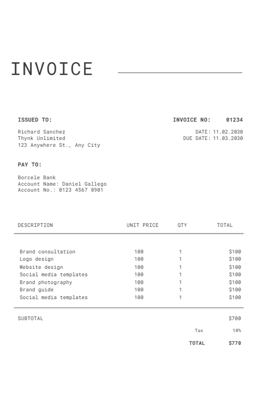 Invoice